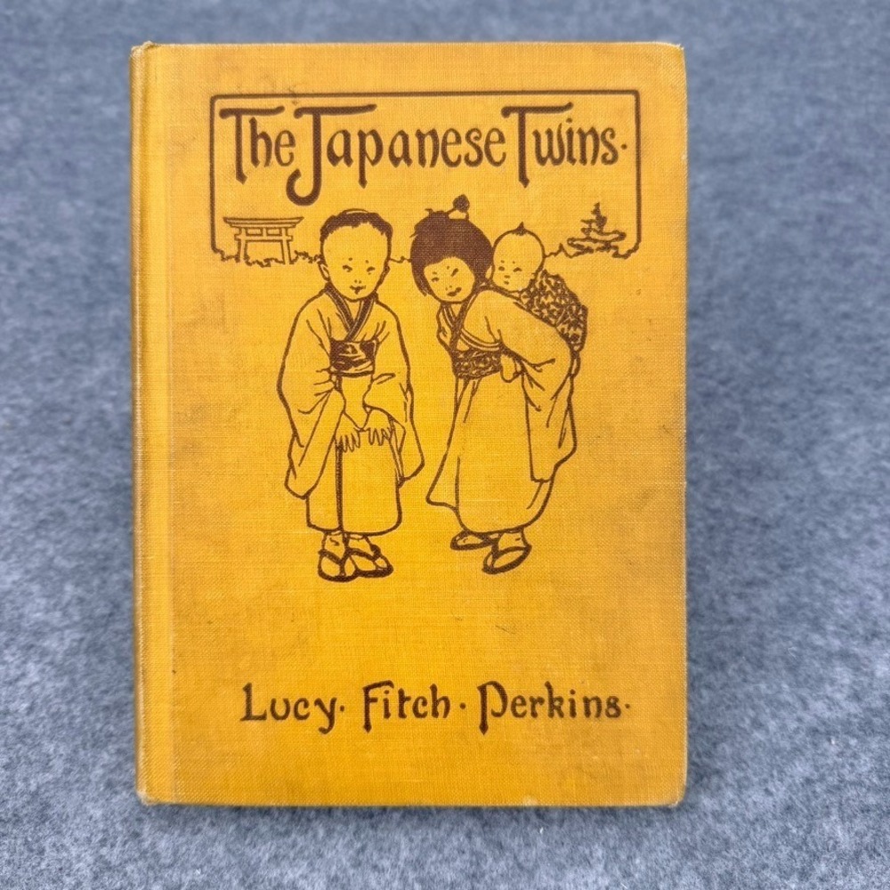 Antique 1912 The Japanese Twins Lucy Fitch Perkins Hardcover Illustrated Book